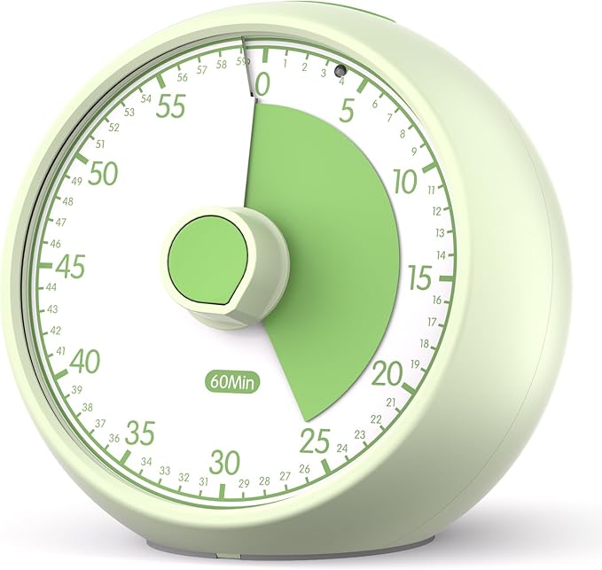 Visual Timer for Kids 60-Minute Countdown Timer by Conchstar