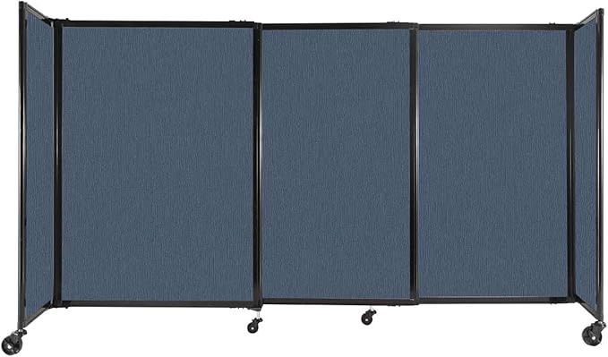 Versare Straightwall Sliding Portable Wall Partition | Freestanding Office by VERSARE