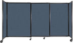 Versare Straightwall Sliding Portable Wall Partition | Freestanding Office by VERSARE