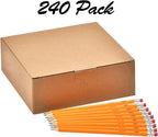 Madisi Wood-Cased #2 HB Pencils, Pre-sharpened, Bulk Pack, 240 pencils - Image 2