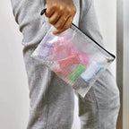 Oaimyy-18 Pcs, Plastic Mesh Zipper Pouch Document Folders Bag Zipper Zip File - Image 6