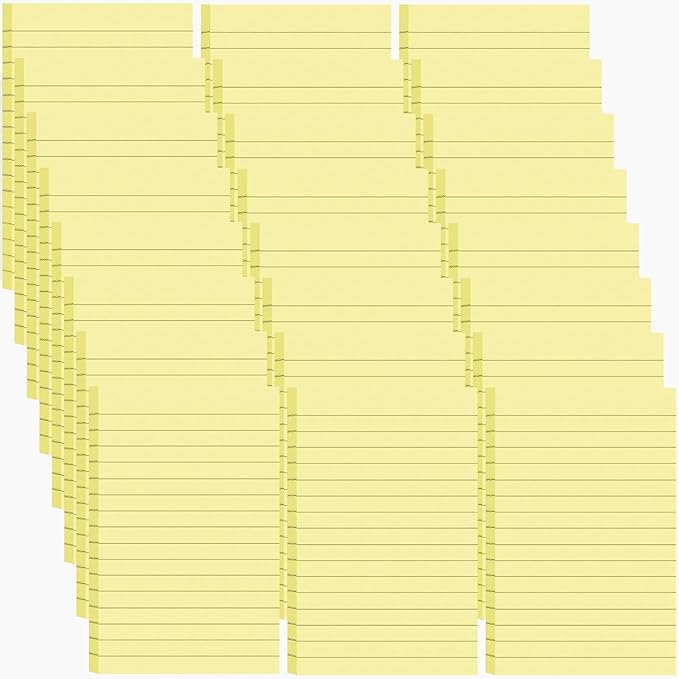 24 Pack Lined Sticky Notes 4X6 in Self Sticky Note Pads Colorful Post Stickies by Beieverluck