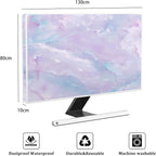 Baocicco Violet Marble Waterproof 55 Inch TV Dust Cover Anti-Static Dustproof - Image 2