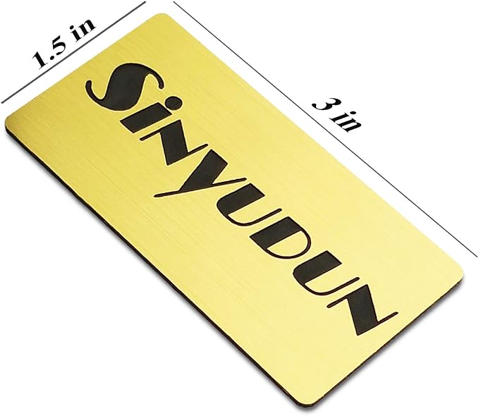 SINYUDUN Custom Engraved Name Tag Badges, Personalized Identification - Image 3