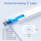 Yecaye Cord Hider, 113in One-Cord Cable Concealer, Cord Covers - Image 2