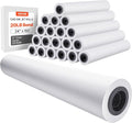 VEVOR Wide Format Paper, 24 in x 150 ft Plotter Roll, 20 Rolls CAD Bond Rolls by VEVOR