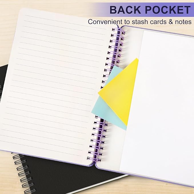 Lined Spiral Journal Notebook, B5 Spiral Notebook, 7.8''×10'' Journaling - Image 5