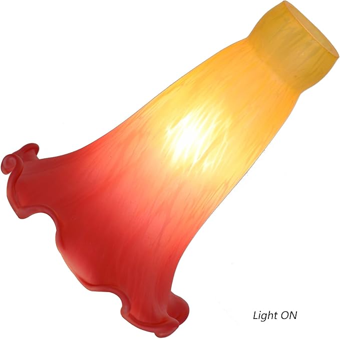 Bieye LS12S Lily Flower Blown Glass Lampshade - Image 2