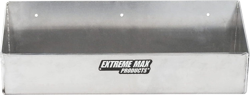 extreme max 5001.6071 aluminum aerosol storage shelf organizer, side view