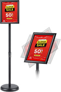 RedChili Sign Holder Stand 8.5x11 Inch, Adjustable Floor Standing Sign Holder by RedChili