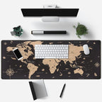 World Map Desk Mat Historical World Map Desk Pad Extra Large Computer Mouse Pad - Image 3