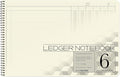 BookFactory Accounting Ledger Notebook/Large 6 Column Accounting Ledger by BookFactory