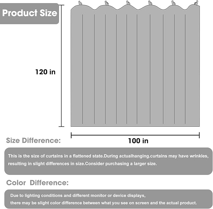 Cbsroro Room Divider Blackout Curtain Track Curtains Wall Dividers Panels Screen - Image 2