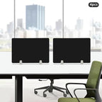 4PCS Desk Dividers Office Partitions, Privacy Desk Panel Protective, Acrylic - Image 5