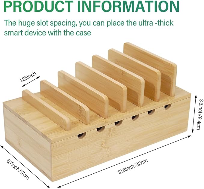 LEOKKARR Bamboo Charging Station - Image 3