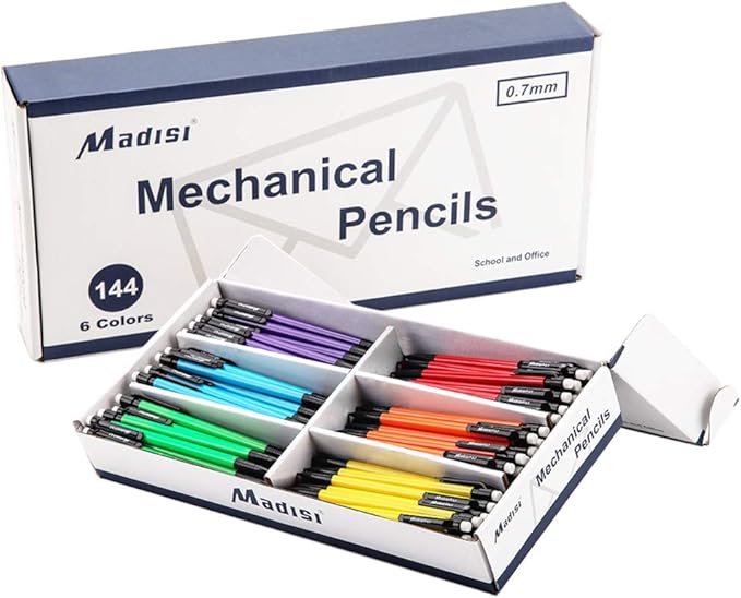Madisi Mechanical Pencil, 0.7mm Medium Point, HB #2 Lead by Madisi