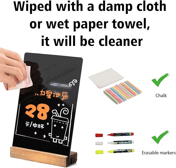 7.9x5.1 Desktop Chalkboard Sign - Image 5
