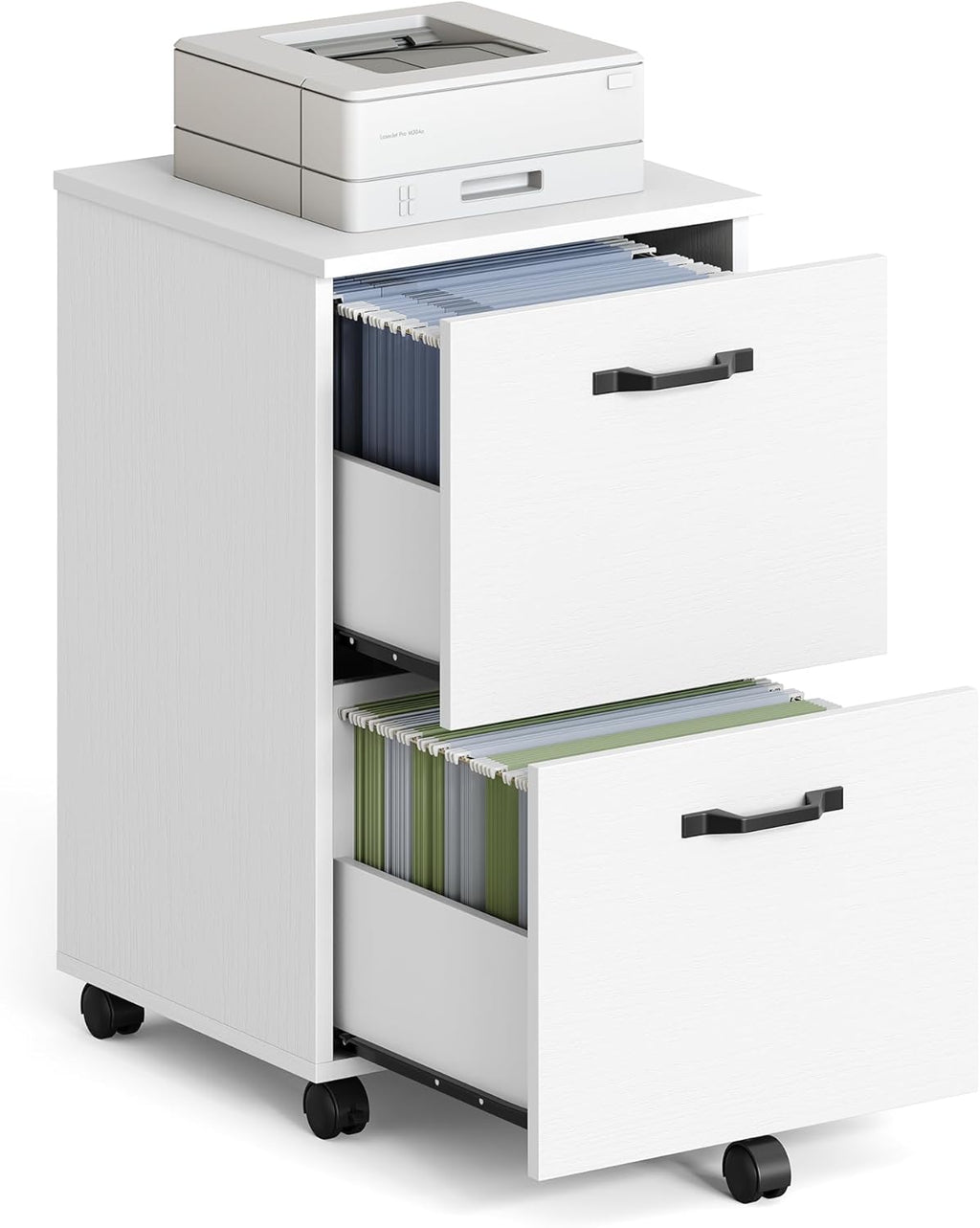 vasagle 2-drawer file cabinet, small rolling filing cabinet, main product view