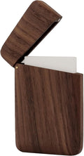 Yookin Wood Business Card Holder Wooden Magnetic Business Card Case Portable by Simplepureandnaturalbeauty