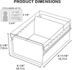 Acrimet Index Business Card Size File Holder Organizer Box Metal Base Heavy Duty - Image 8