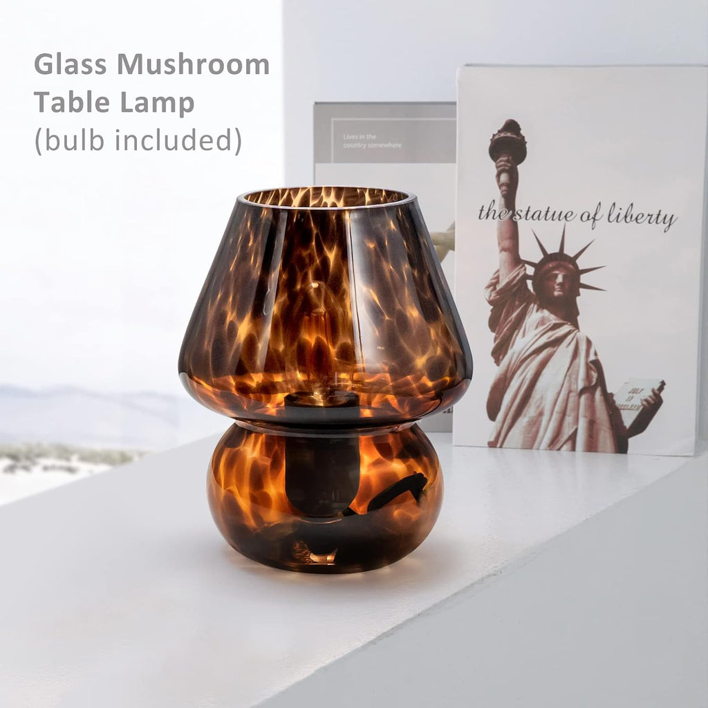onewish mushroom lamp small vintage table lamp for, close-up detail