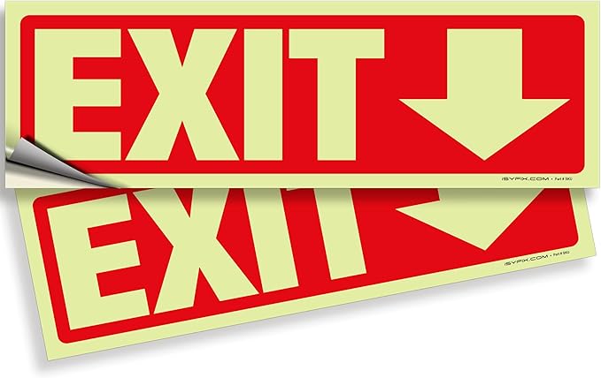 iSYFIX Exit Stickers Signs by iSYFIXPREMIUMSIGNS