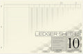 BookFactory Ledger Sheets/Large 10 Column Accounting Ledger Columnar Loose Leaf by BookFactory