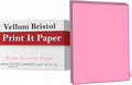 Print It - Vellum Bristol Colored Cardstock Cover Paper, 67 Lb, 8.5" X 11” by Unknown