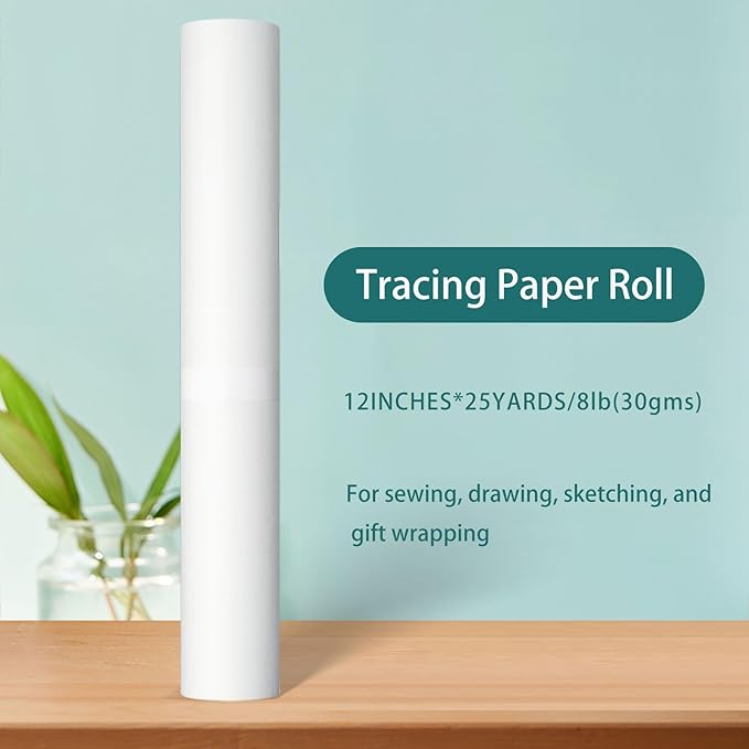 SEMLEART Tracing Paper Roll, 12-inch x 25yard，White Translucent Vellum - Image 2