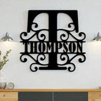 Custom Metal Signs | Personalized Monogram Name Sign | Outdoor Wall Art - Image 4