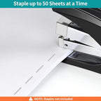 AFMAT Stapler for Desk, 50 Sheet Effortless Desktop Stapler Staple - Image 3