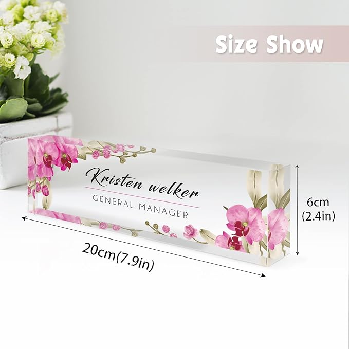 Desk Name Plate Personalized, Custom Name Plates - Image 2