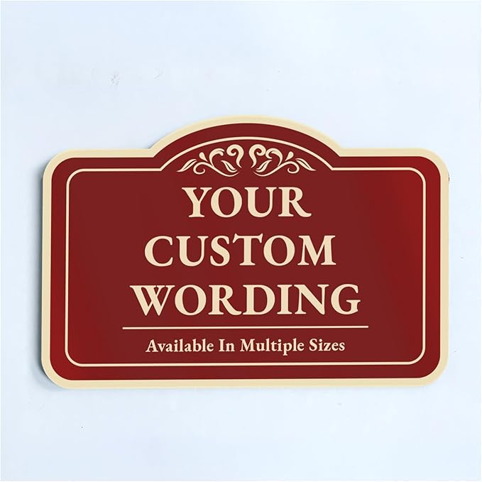 Custom Decorative Outdoor Metal Sign by SpeedyOrders