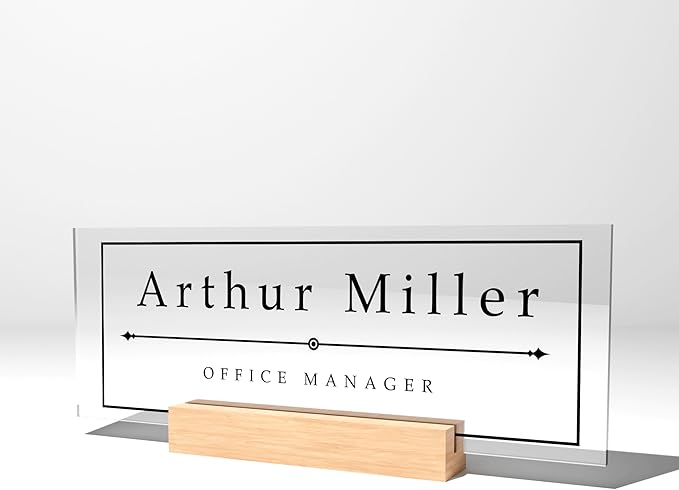 EGD Acrylic Desk Name Plate Personalized I Cute Office Decor I Office Desk - Image 8