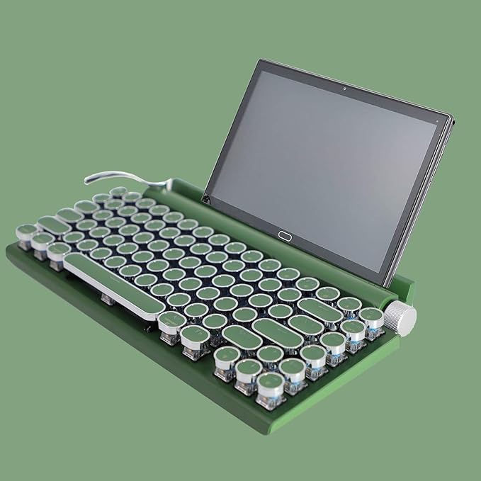 Adventurers Retro Typewriter-Style Mechanical Keyboard, 83 Keys, 75% Compact - Image 7