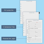 Happyaokeland Address Book Refill Pages 648 Contacts Durable Dividers - Image 3