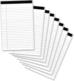 Legal Pads 5 x 8 Inch Notepad, 8 Pack Note Pads College Ruled Perforated Memo by notepads