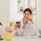 SKYDUE 360 Degree Rotating Desk Organizer, Dual-Purpose Pencil Pen Holder - Image 7