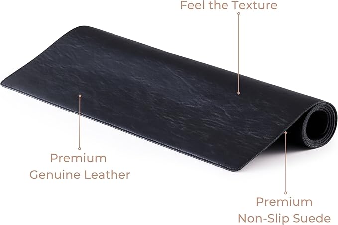 Node Leather - Genuine Leather Desk Pad - Executive Real Leather Desk Mat - - Image 4