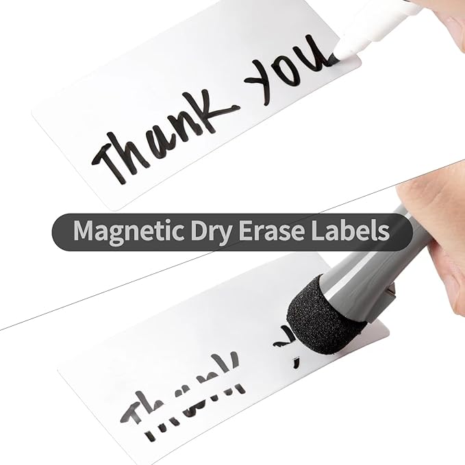 OQUYDEA 100-Pack Dry Erase Magnetic Labels - Image 3