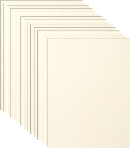 100 Sheets Cream Cardstock 8.5 x 11 Off White Paper, 75lb Premium Ivory Paper by Guakicae