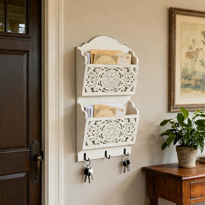 Chadechimo Rustic Key and Mail Holder - Image 5