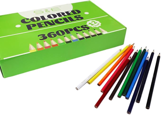S & E TEACHER'S EDITION Colored Pencils 360Pcs, Coloring Pencils Set Drawing - Image 7