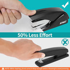AFMAT Stapler for Desk, 50 Sheet Effortless Desktop Stapler Staple - Image 2