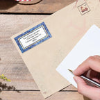 Granite & Gold Foil Border Return Address Labels - Image 3