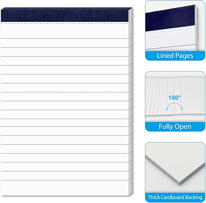 12 Pack Note Pads 4x6 Inch Small Lined Writing Memo Pads Refills Easy Tear no - Image 4