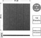 DECORITA Felt Bulletin Board Tiles | Modern Cork Board Alternative | Large Cork - Image 2