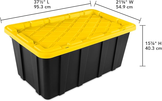 Sterilite 8-Pack Industrial Tote, Plastic Storage Container Bins - Image 2