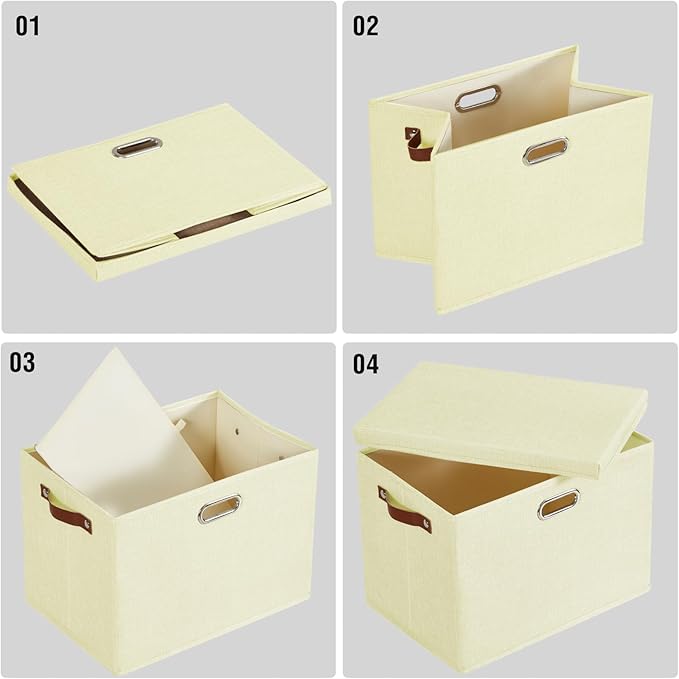 Roobyl 17" Large Collapsible Storage Bins - Image 6