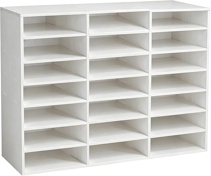 TUSAUW Literature Organizer, 21 Compartments Classroom Mailbox, Desktop File by Unknown